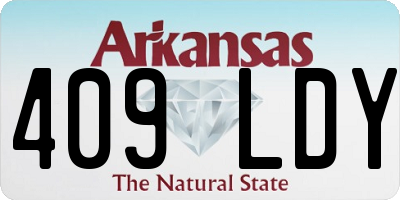 AR license plate 409LDY