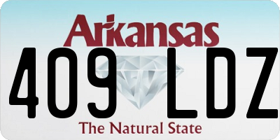 AR license plate 409LDZ