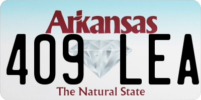 AR license plate 409LEA