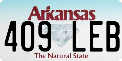 AR license plate 409LEB