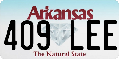 AR license plate 409LEE