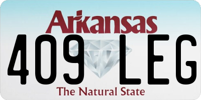 AR license plate 409LEG