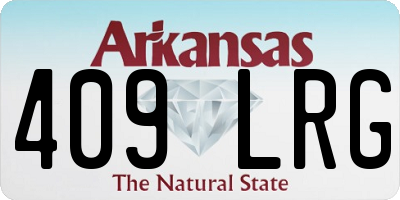 AR license plate 409LRG