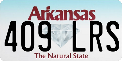 AR license plate 409LRS