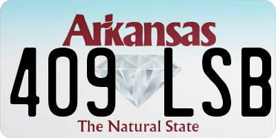 AR license plate 409LSB