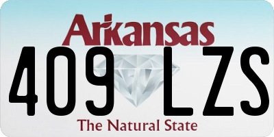 AR license plate 409LZS