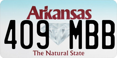 AR license plate 409MBB