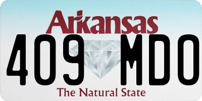 AR license plate 409MDO