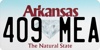 AR license plate 409MEA