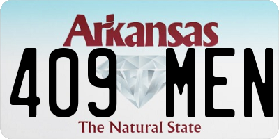AR license plate 409MEN