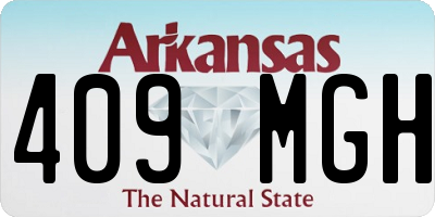 AR license plate 409MGH