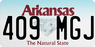 AR license plate 409MGJ