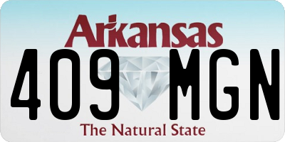 AR license plate 409MGN
