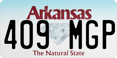 AR license plate 409MGP