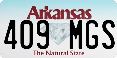 AR license plate 409MGS