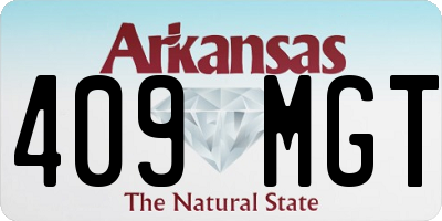 AR license plate 409MGT