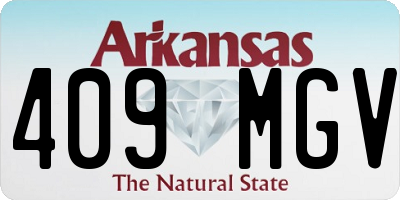 AR license plate 409MGV
