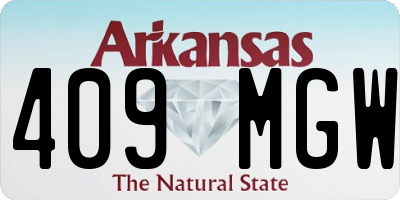 AR license plate 409MGW