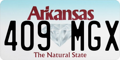 AR license plate 409MGX