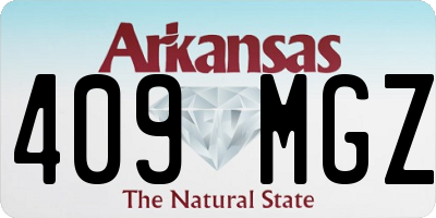 AR license plate 409MGZ