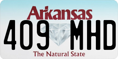 AR license plate 409MHD