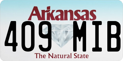 AR license plate 409MIB