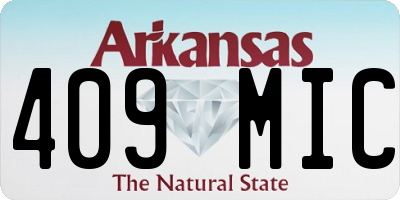 AR license plate 409MIC