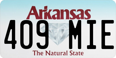 AR license plate 409MIE