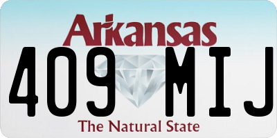 AR license plate 409MIJ