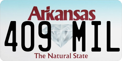 AR license plate 409MIL