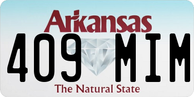 AR license plate 409MIM