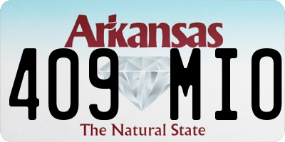 AR license plate 409MIO