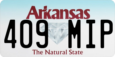 AR license plate 409MIP