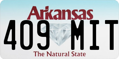 AR license plate 409MIT