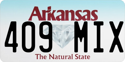 AR license plate 409MIX