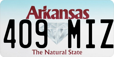 AR license plate 409MIZ