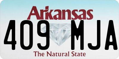 AR license plate 409MJA