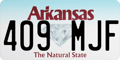 AR license plate 409MJF