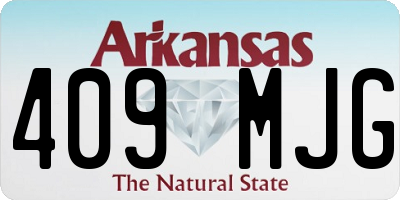 AR license plate 409MJG