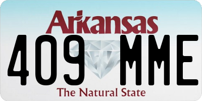 AR license plate 409MME