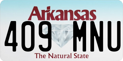 AR license plate 409MNU
