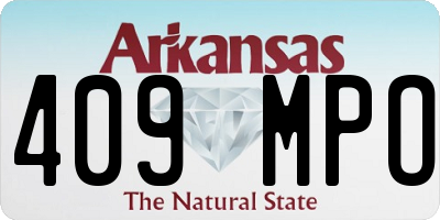 AR license plate 409MPO