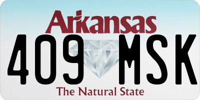 AR license plate 409MSK