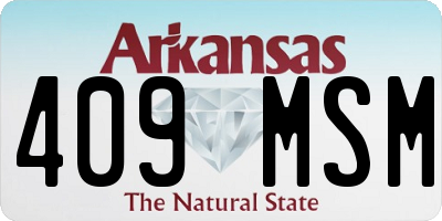 AR license plate 409MSM