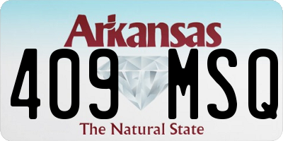 AR license plate 409MSQ