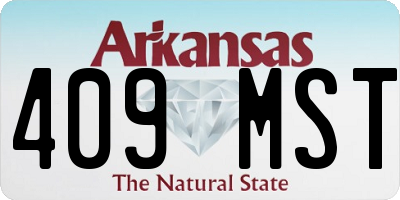 AR license plate 409MST