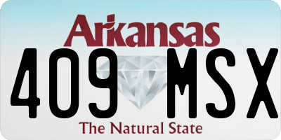 AR license plate 409MSX