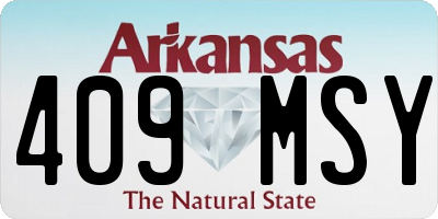 AR license plate 409MSY