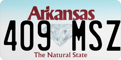 AR license plate 409MSZ