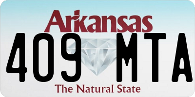 AR license plate 409MTA